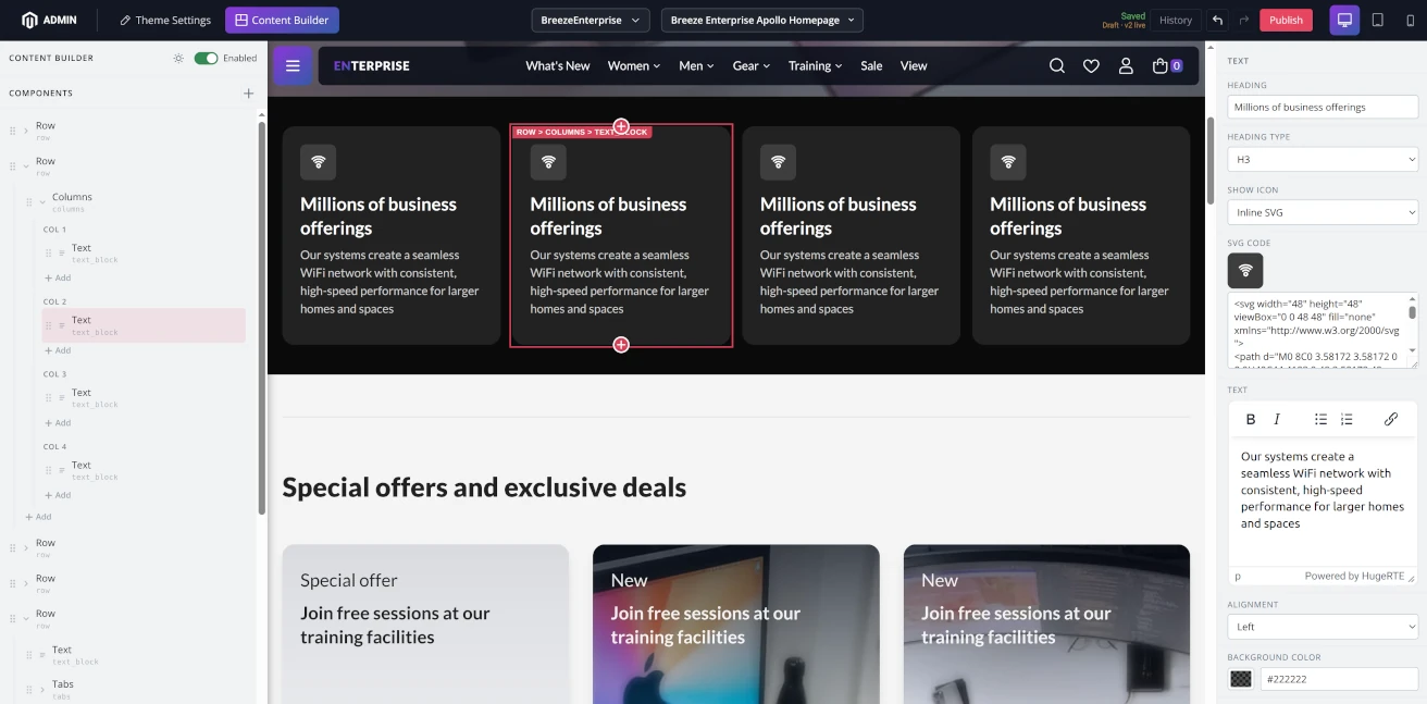 Content Builder Screenshot